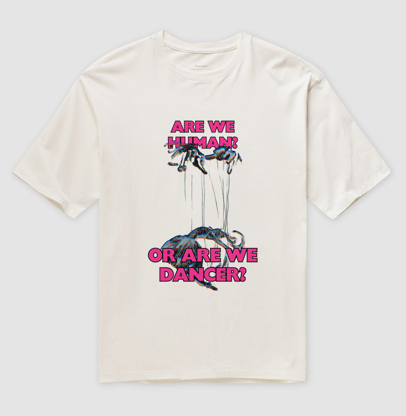 Camiseta Oversized The Killers - Are We Human Or Are We Dancer? 