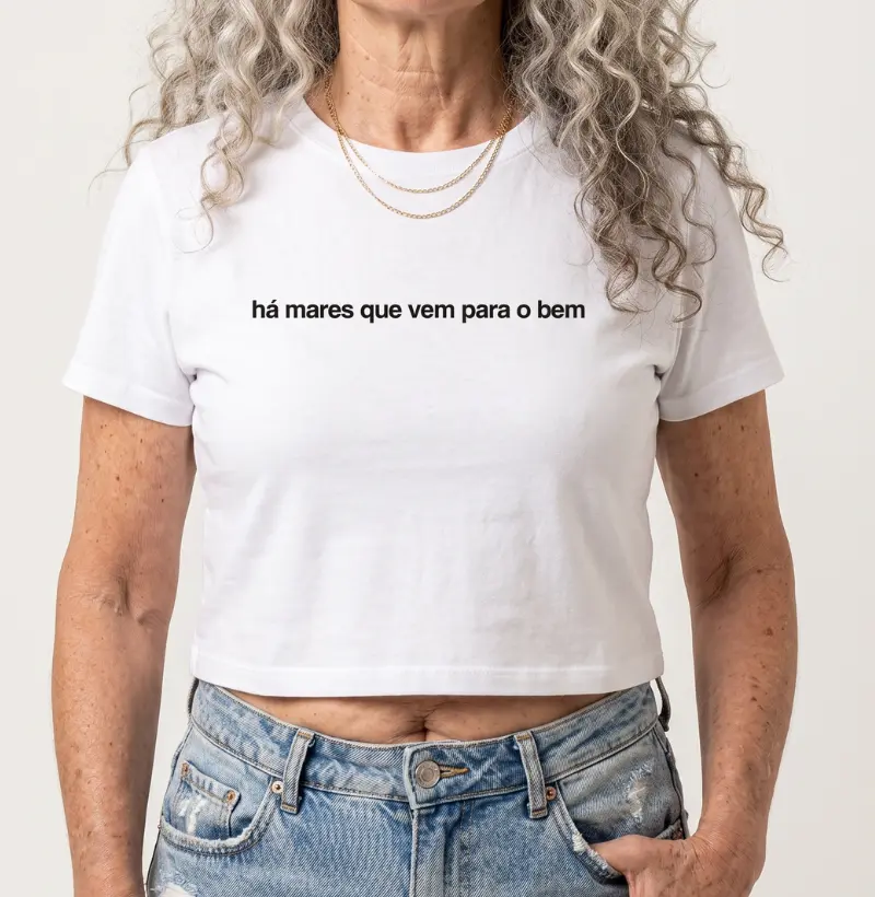 Cropped - "Há Mares Que Vem Para O Bem" | Surf For Fun Wear