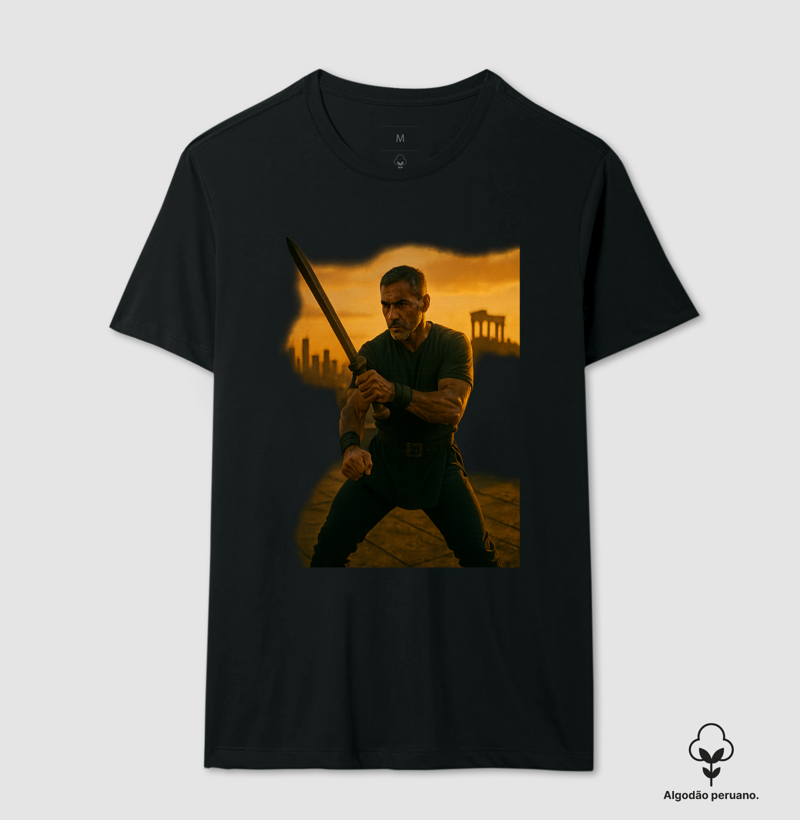 Camiseta "Disciplina Estóica" – A Força Vem do Autodomínio