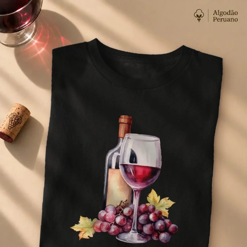 Camiseta A Essência do Vinho