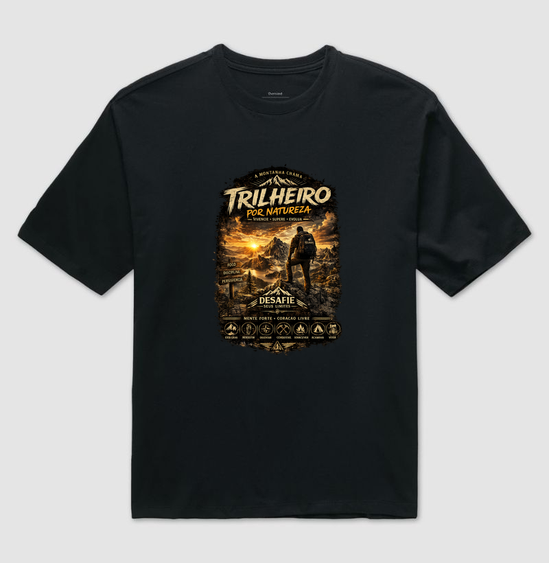 Trilheiro por Natureza - Camiseta Oversized