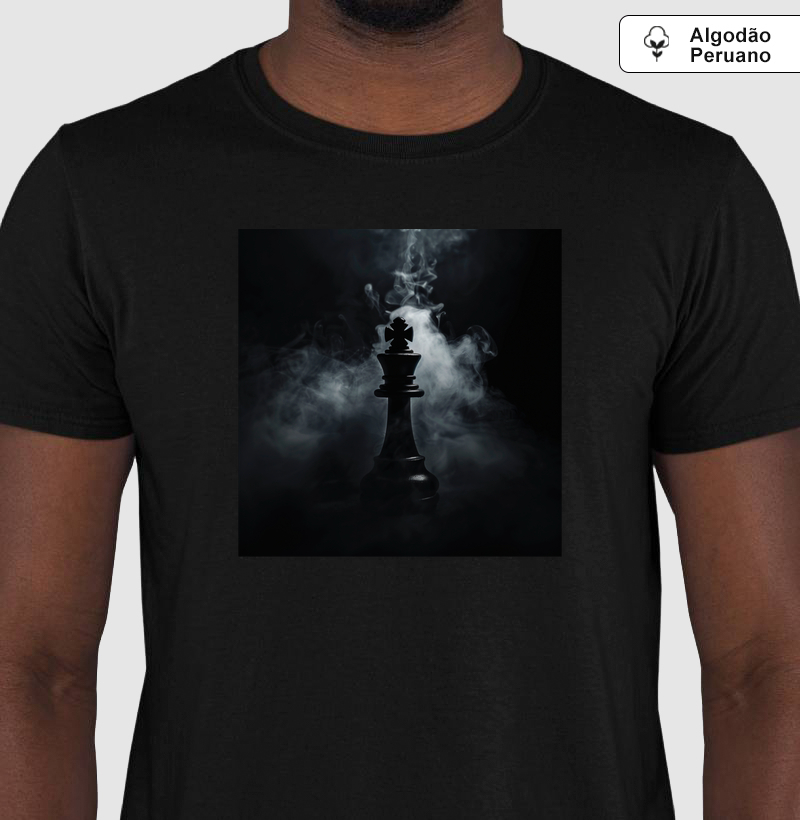 Camiseta Rei do Xadrez - EXCLUSIVA(DEPOIS DA COMPRA RETIRAMOS A CAMISA COM ESSA ESTAMPA DO SITE - APENAS VOCÊ TERÁ ESSA EXCLUSIVIDADE)