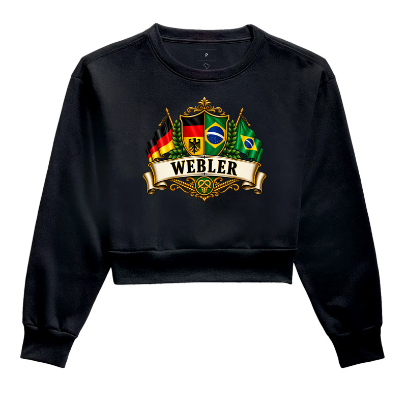Webler Brasão - Cropped Moletom