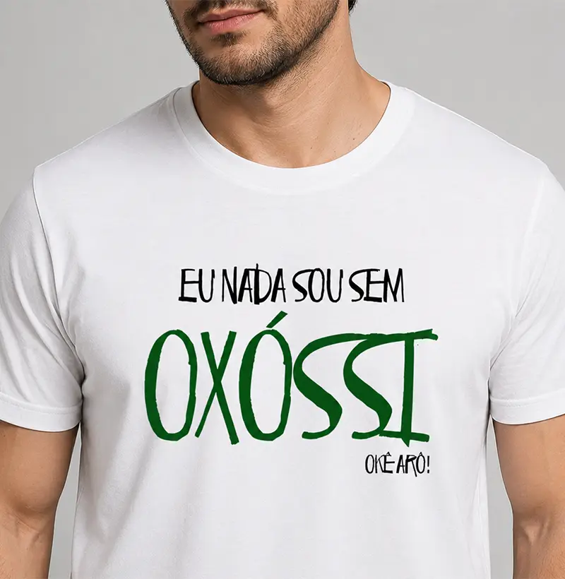 Camiseta - Eu nada sou sem Oxóssi