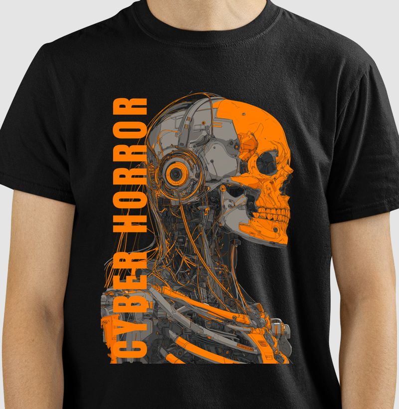Camiseta Automato Evolução 01 - Estética Industrial e Cibernética | Exílio Röck