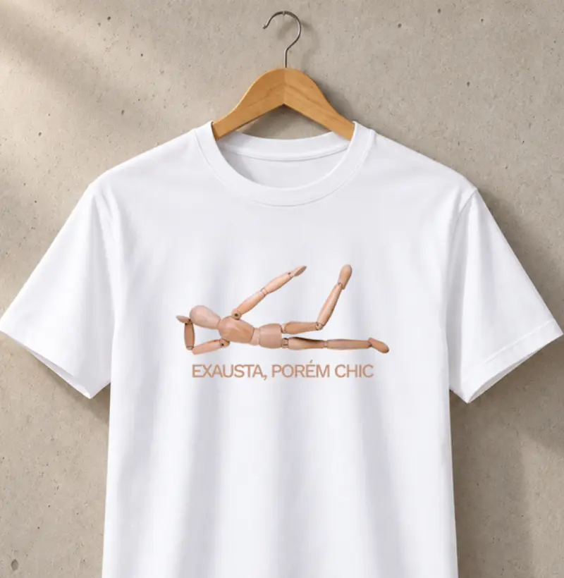 Exausta, porém chic