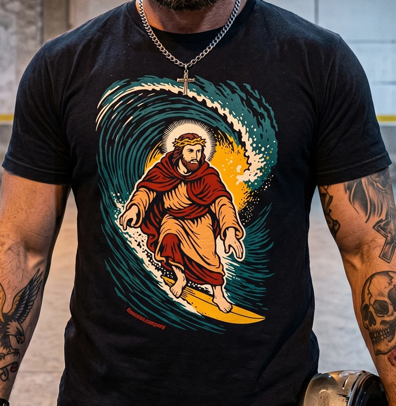 Surfing jesus