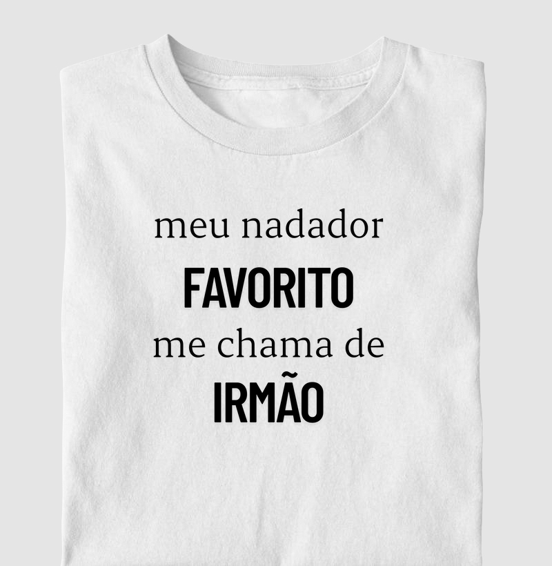 Meu nadador favorito me chama de irmão