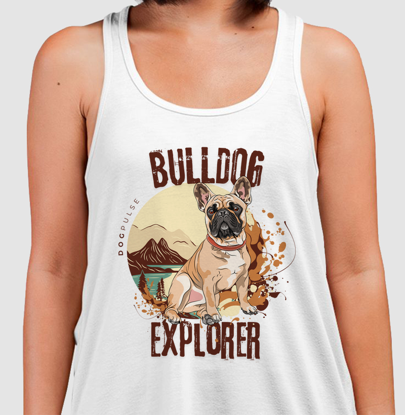 Camiseta Regata Dog Pulse Bulldog Explorer – Adventure Awaits