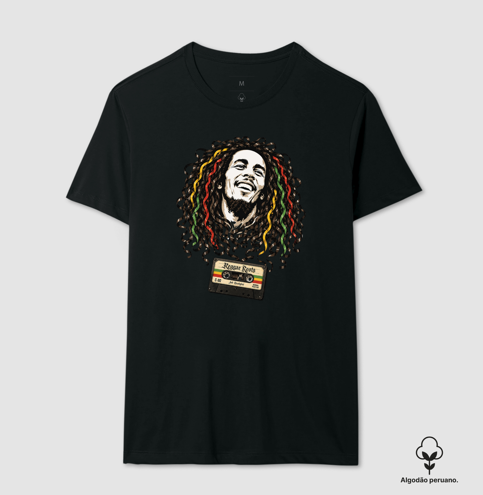 Roots Tape - Camiseta Algodão Peruano