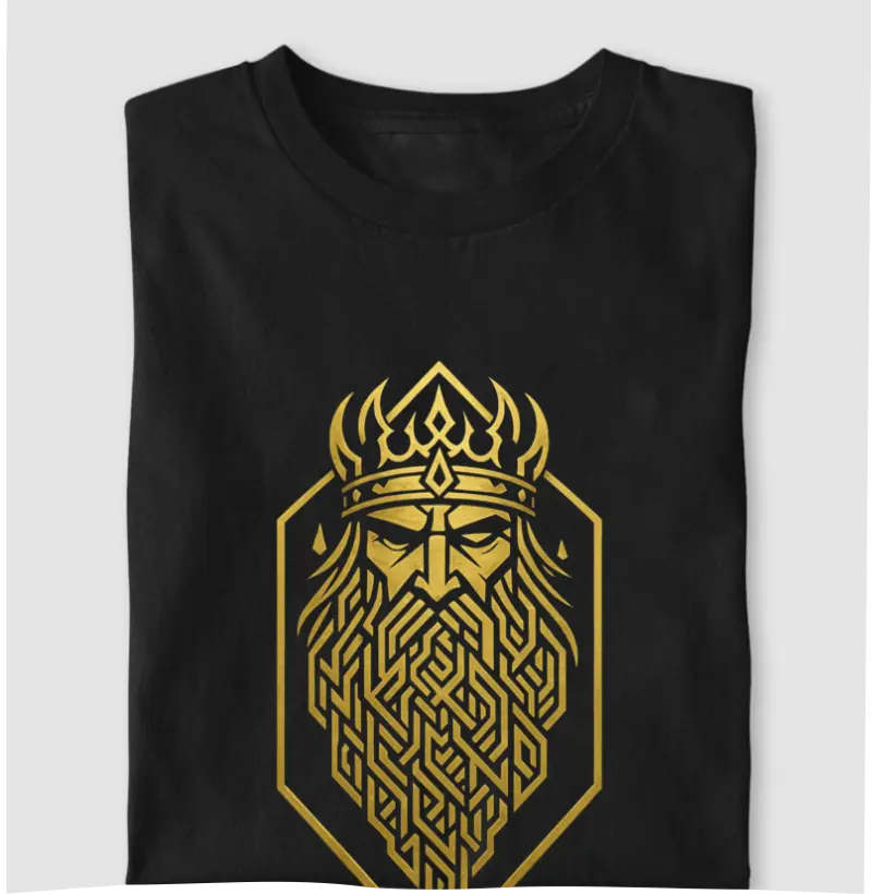 Camiseta Odin Barba Dourada