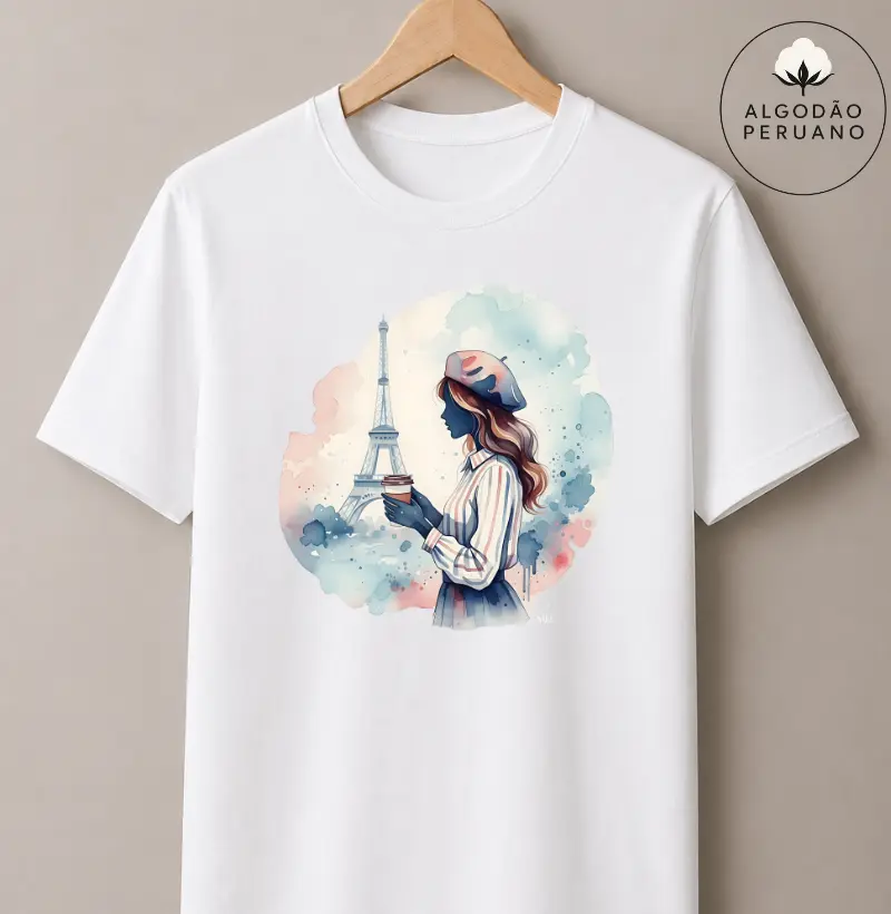Camiseta Algodão Peruano - Café Parisiense 