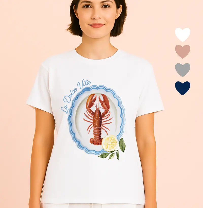 Camiseta Feminina Lagosta 