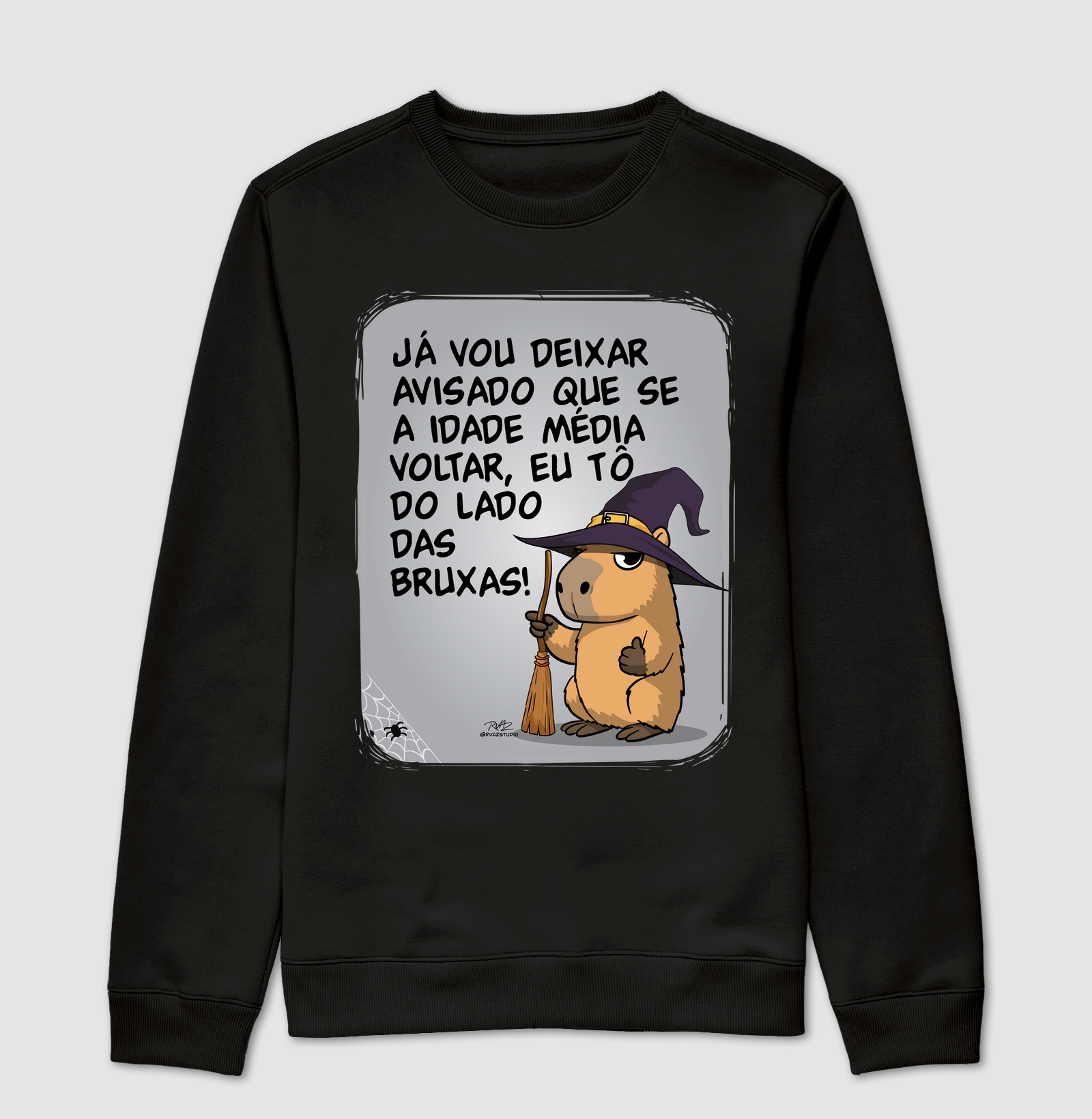 Camiseta Capivara Bruxas - Suéter Moletom