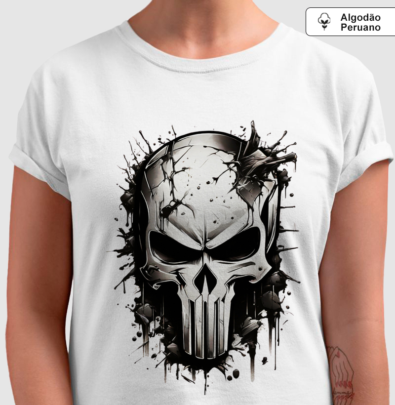 Camiseta Algodão Peruano Máscara da Retaliação