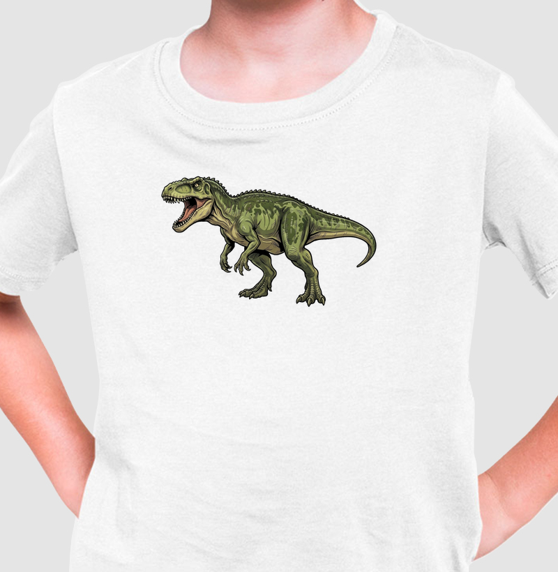 Camiseta Dinossauro Giganotossauro Algodão Premium Dinoloco