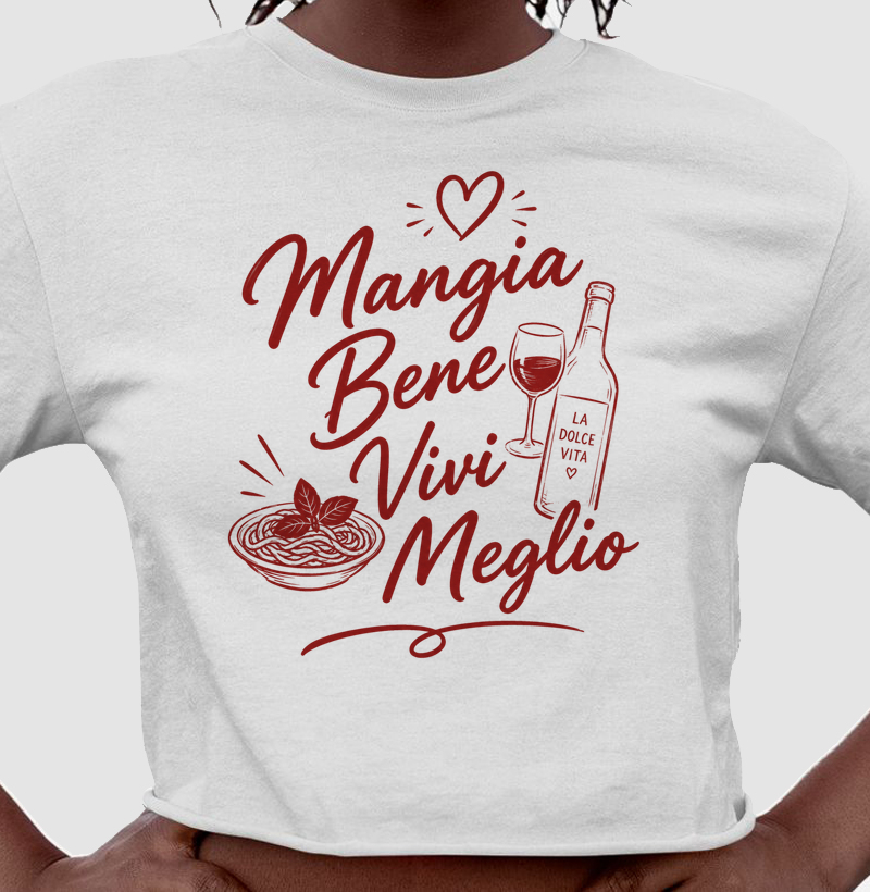 Cropped Mangia e Vivi