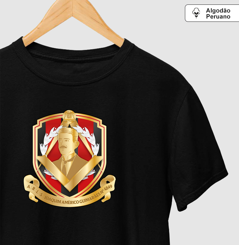 Camiseta Algodão Peruano Personalizada ARLS Joaquim Américo Guimarães - N4849 - Mr. GADU