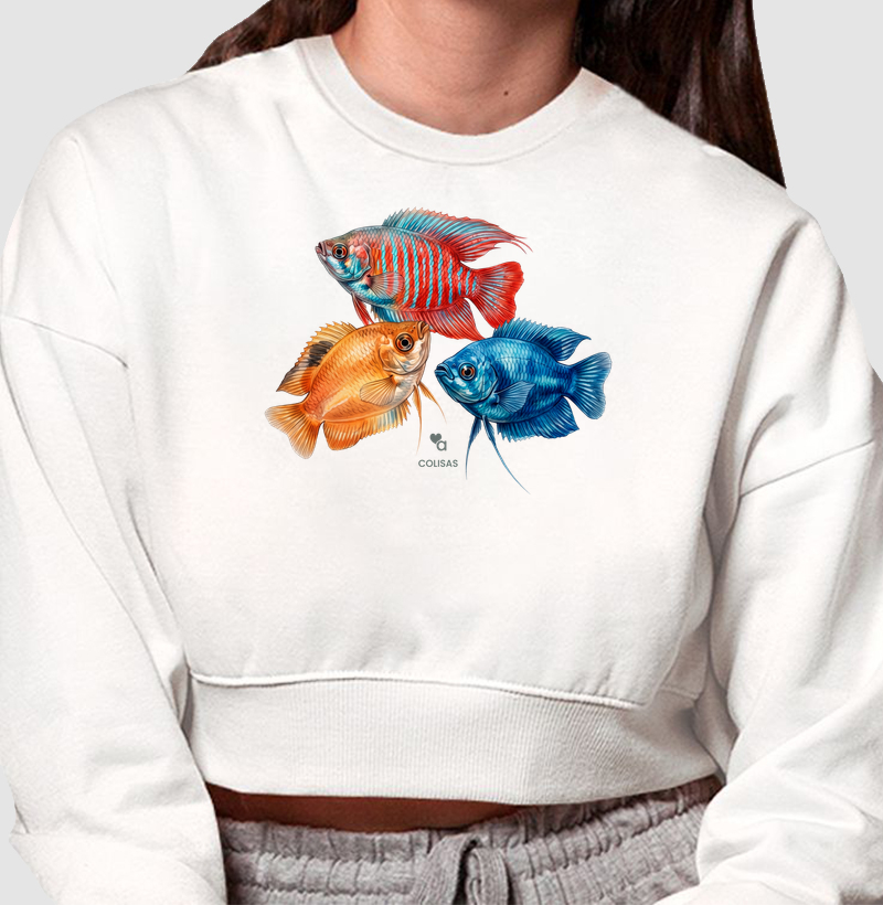 Peixes - Colisas - Moletom Cropped