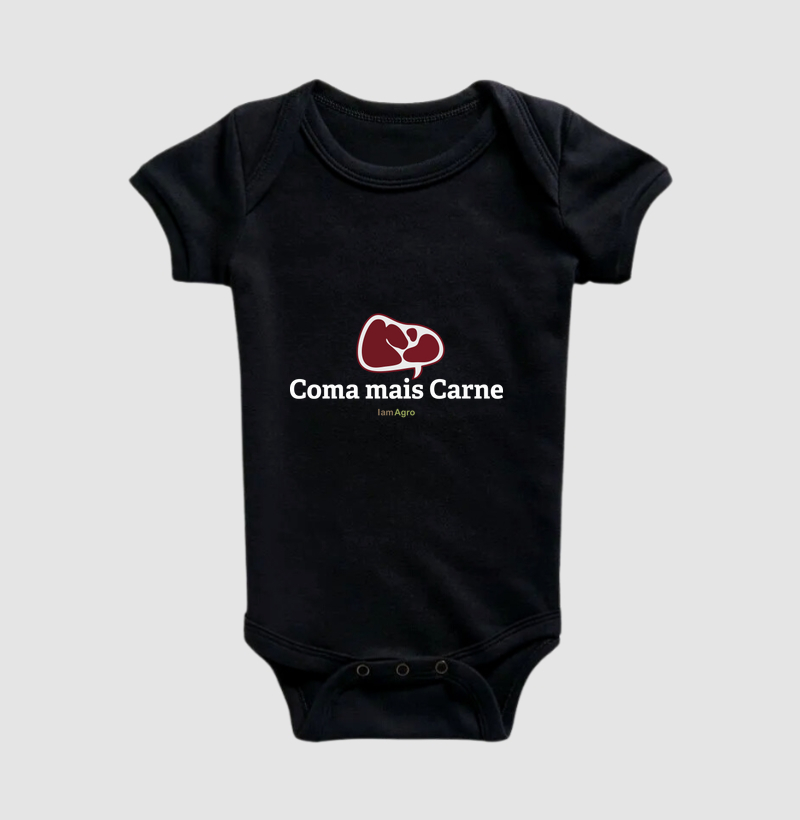 Body Infantil Agro Coma Mais Carne