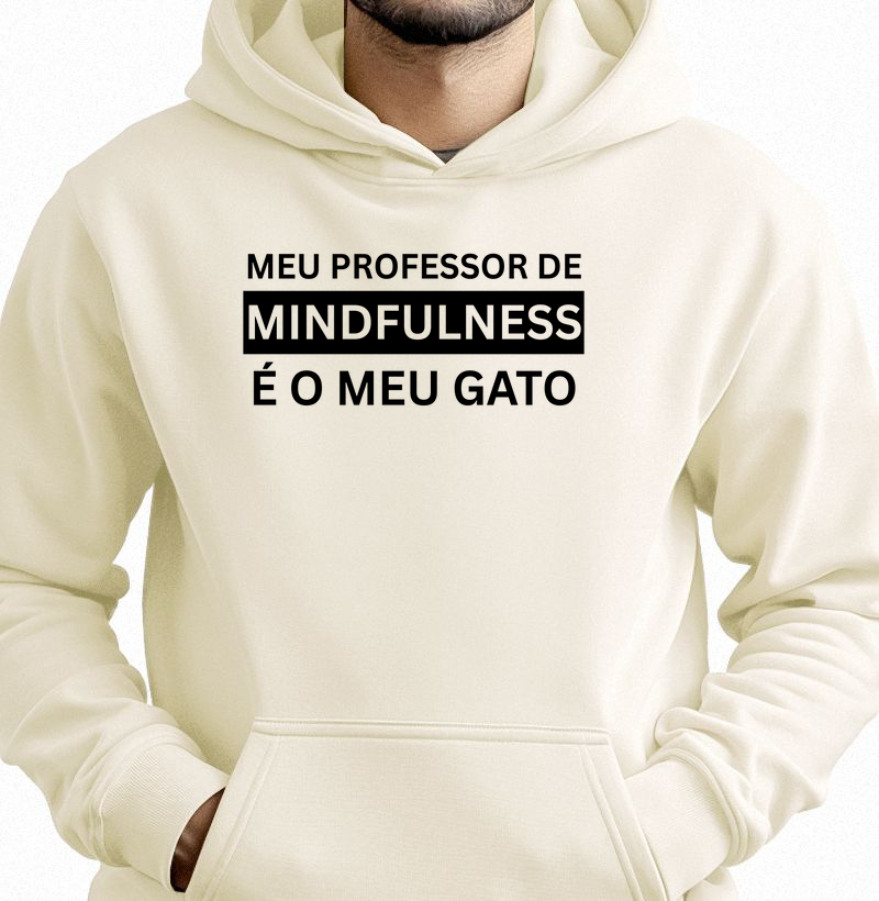 Gatinho Mindfulness (Hoddie Moletom)