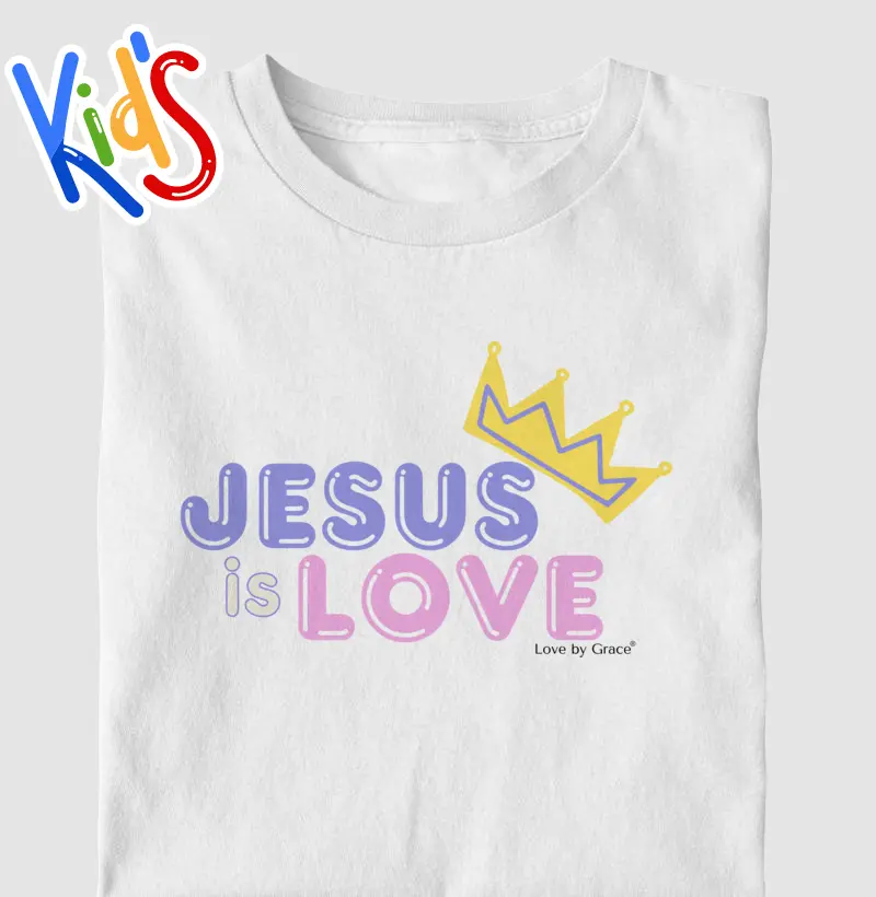 Camiseta Kids Jesus with Crown