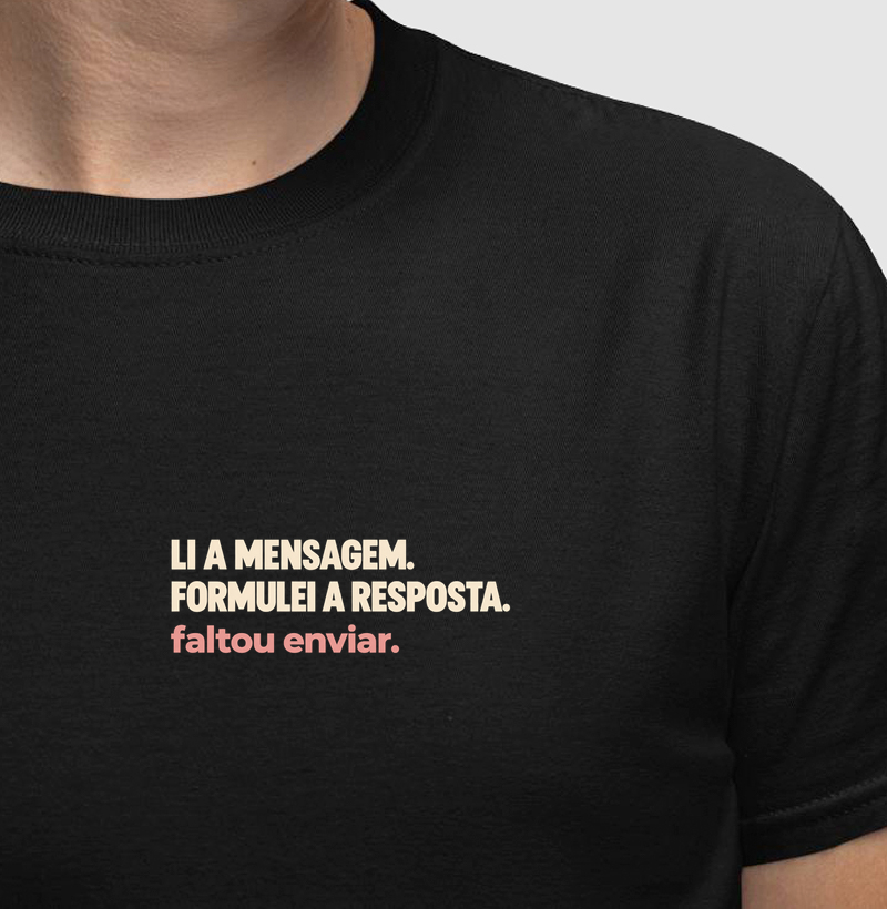 Li a mensagem - Camiseta