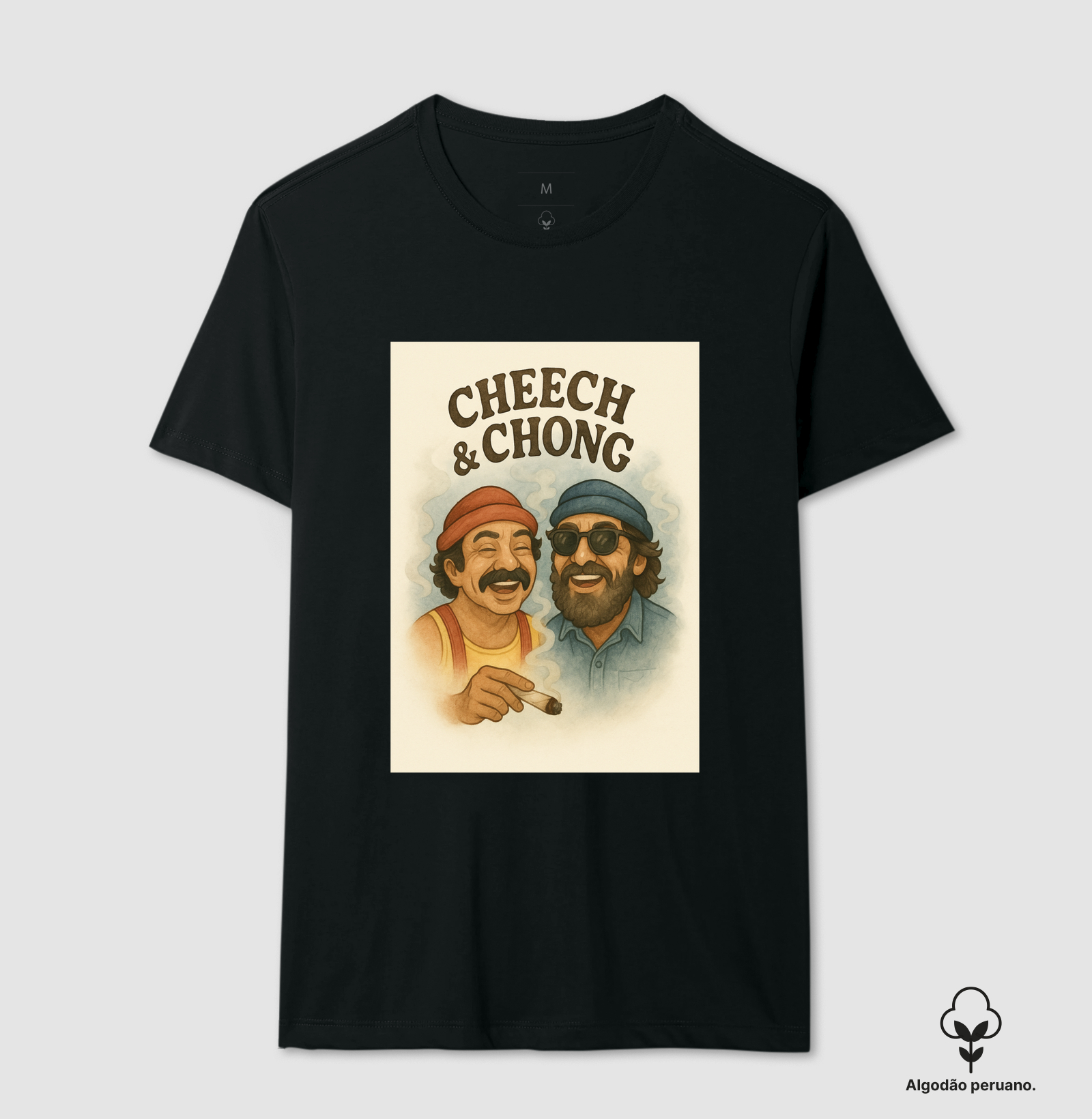 Camiseta algodão peruano - Cheech & Chong