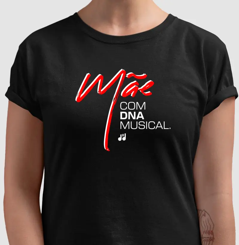 Mão com DNA musical.