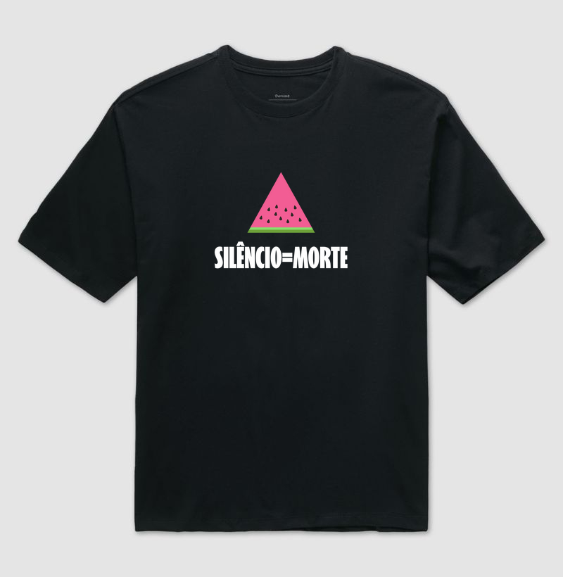 Silêncio = Morte | Palestina - Camiseta Oversized