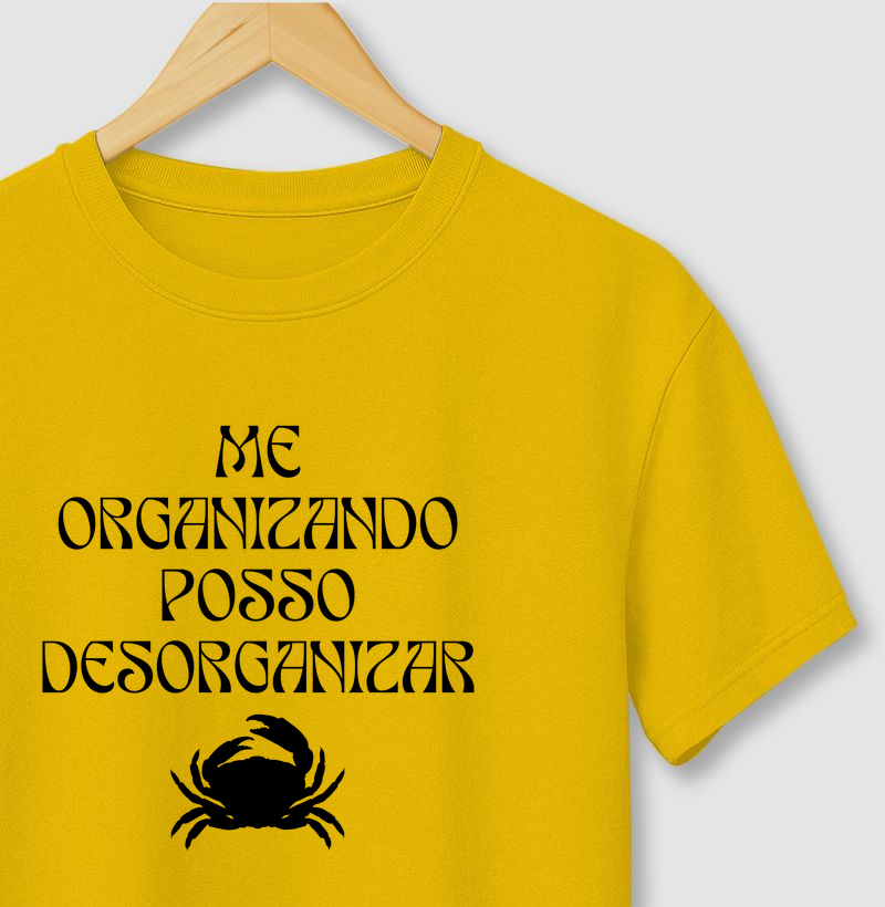 Me organizando posso desorganizar.