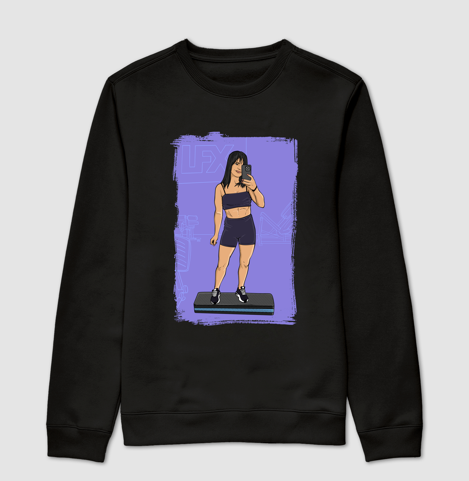 Mulher em cima do Step V01