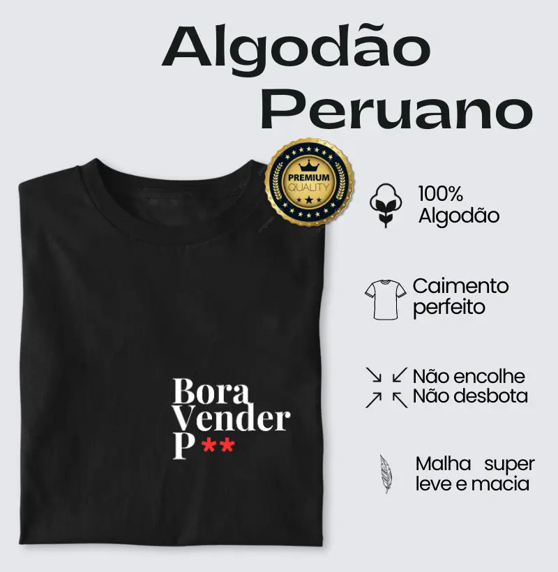 Bora Vender P** - Algodão Peruano