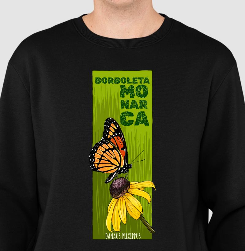 Suéter Moletom Borboleta Monarca