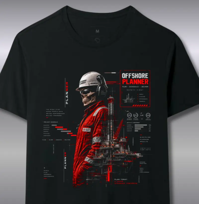 Offshore Planner Skull Homem - Camiseta