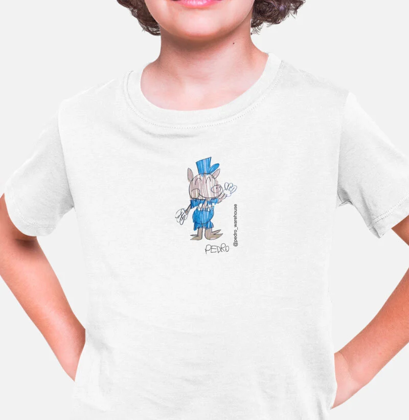 CAMISETA MINI - PORCO TIJOLINHO