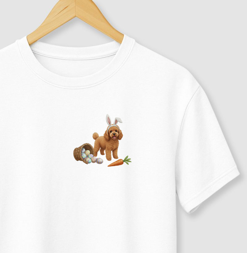 Poodle Marrom - Páscoa