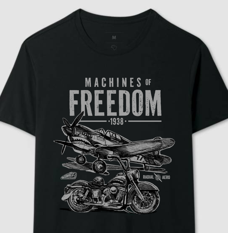  Camiseta Machines of Freedom 