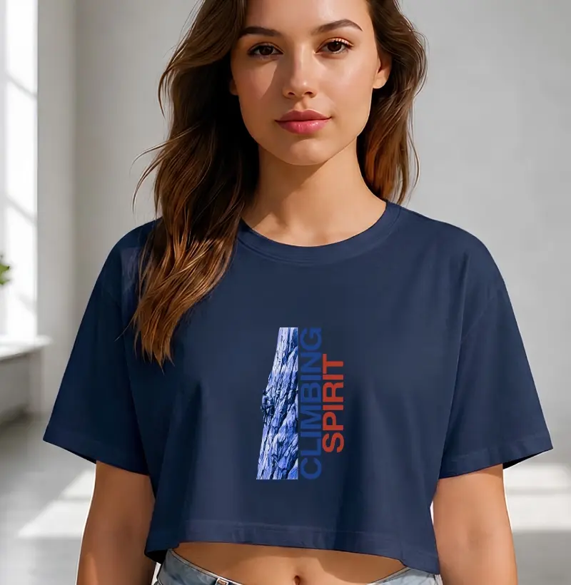 Camiseta Cropped Falésia & Magnésio | Climbing Spirit