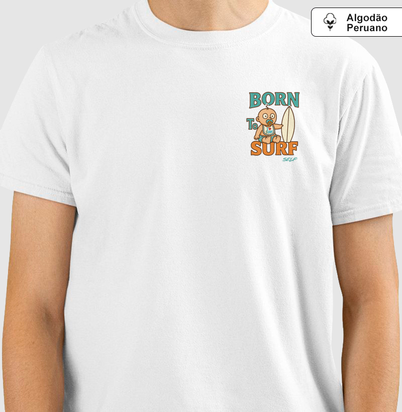 SURF SINCE DIAPER - Camiseta Algodão Peruano
