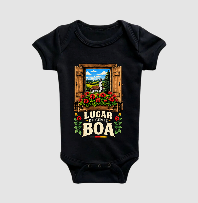 Lugar de gente boa - Body Infantil