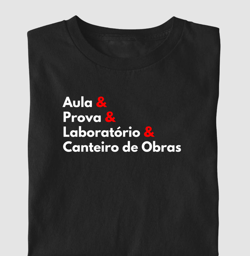 Aula & Prova & Laboratório & Canteiro de Obras