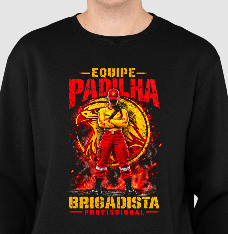 Equipe Padilha | Brigadista Profissional Feminina - Suéter Moletom