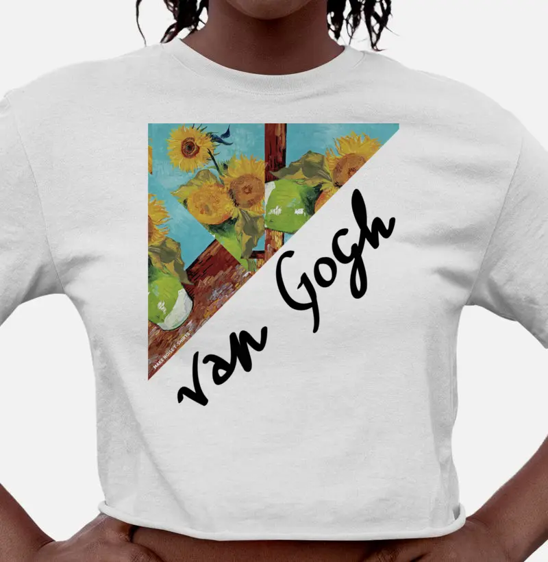 TRÊS GIRASSÓIS EM UM VASO de Vicent van Gogh PR