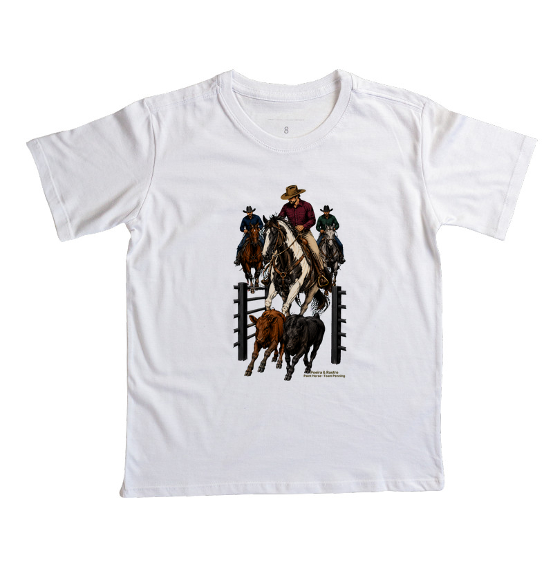 Paint Horse - Team Penning.