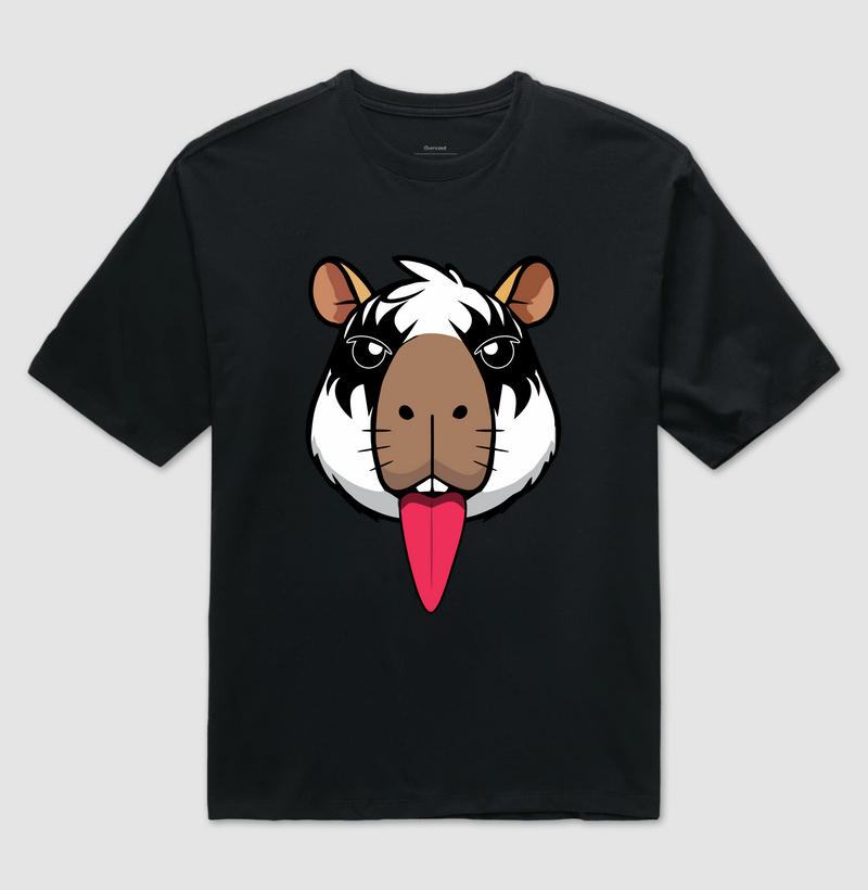 Capy RockStar - Camiseta Oversized