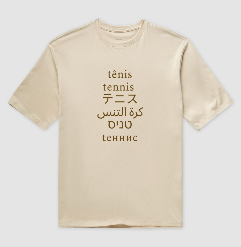 TÊNIS EM 6 IDIOMAS - Oversized
