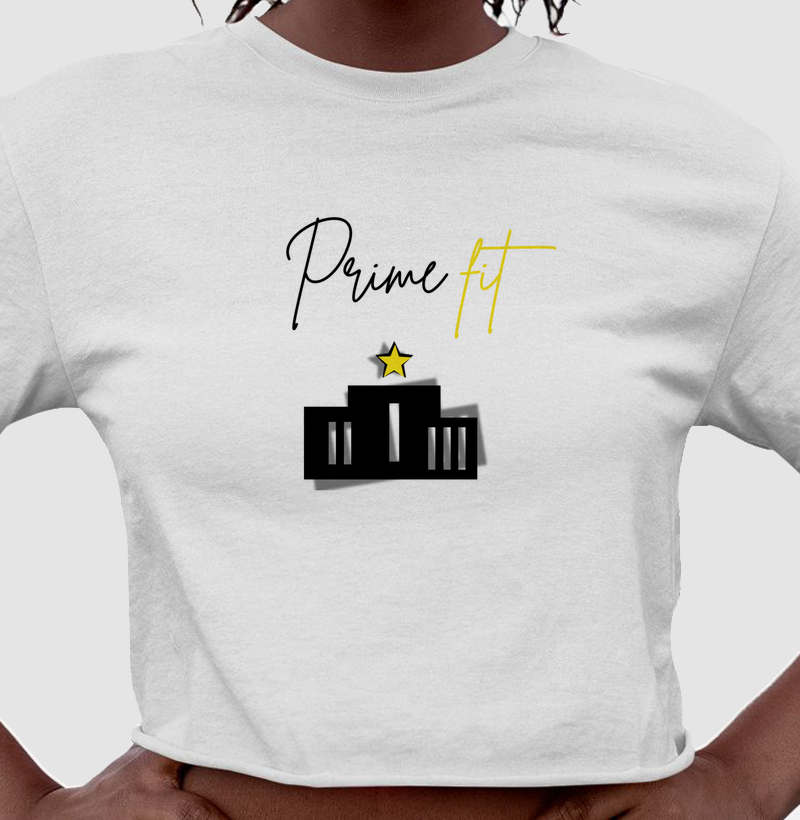 Cropped feminina personalizado prime fit