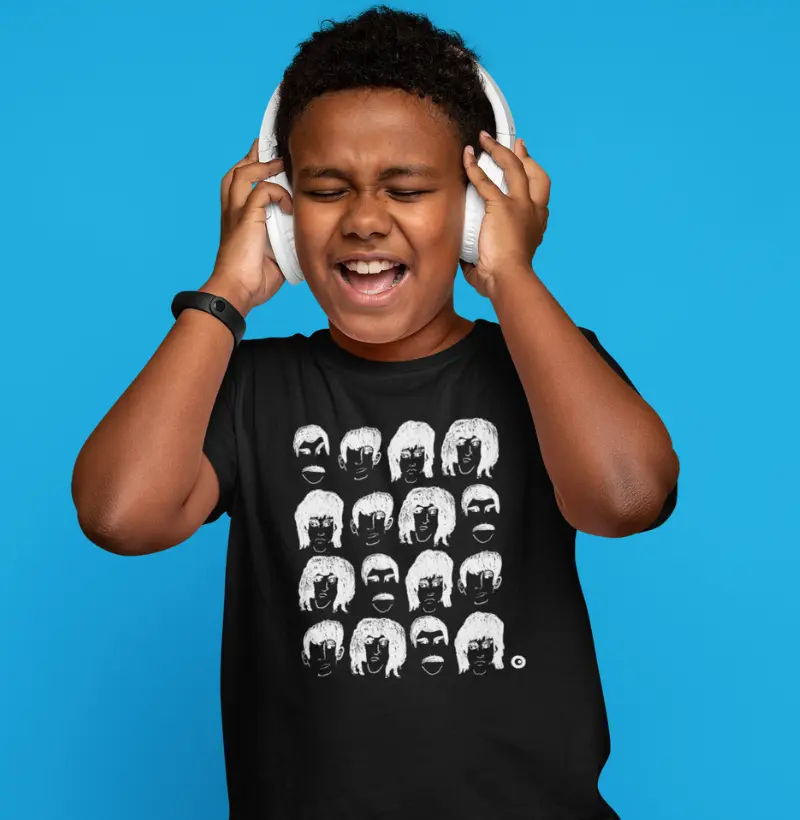 Camiseta Infantil Quarteto Rock by João Pedro Pacheco