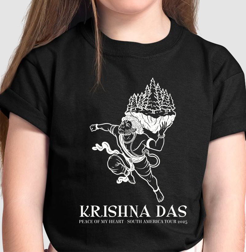 Hanuman Mountain - Camiseta Infantil - Estampa Branca